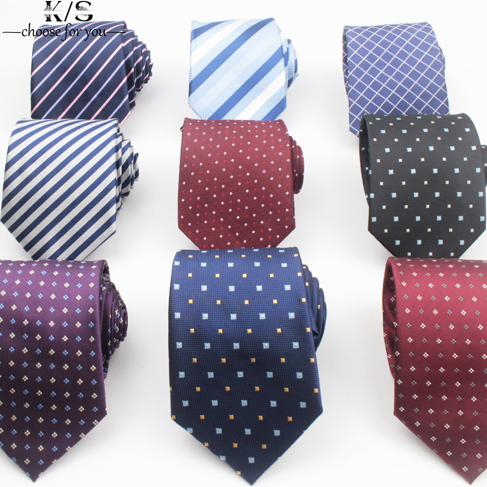 Men'S Formal Wear Ties - Men's Tie 8cm Stripe Dot Necktie