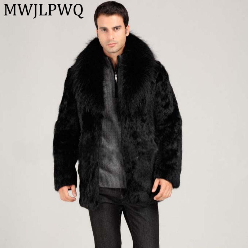 Men Formal Wear Shop - MWJLPWQ Mens Casual Faux Fur Mid