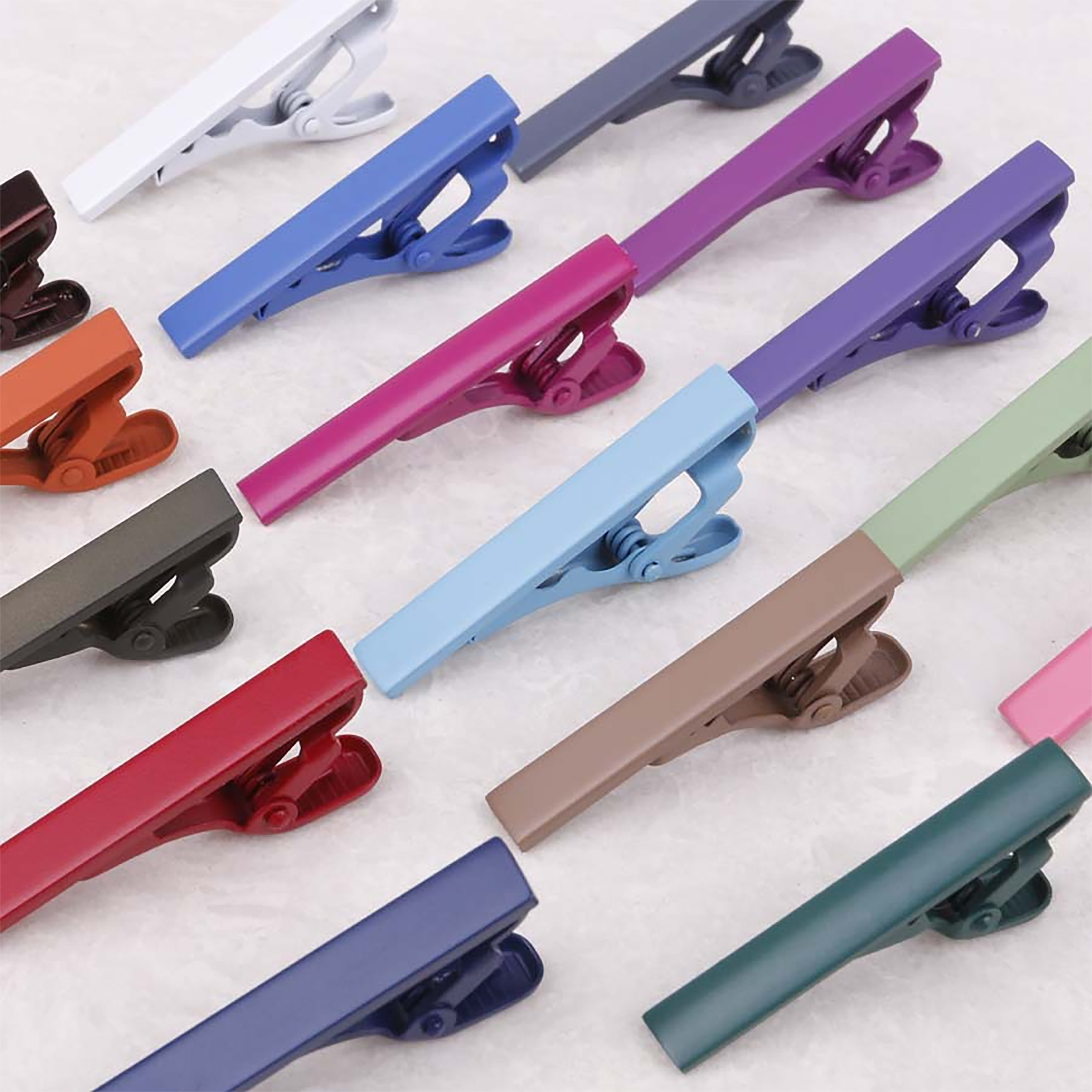 Men Formal Wear For Dinner - Men's 5cm Solid Color Tie Clip