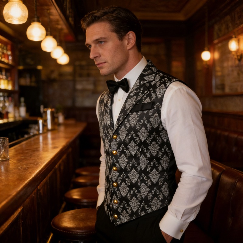 Slim Fit Vest British Retro St - Men'S Style Formal Wear 리뷰 및 가격