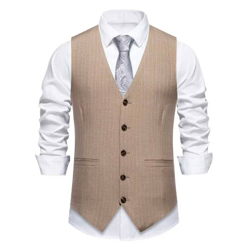 2026 New Red Striped Suit Vest - Men'S Formal Wear Waistcoat 리뷰 및 가격