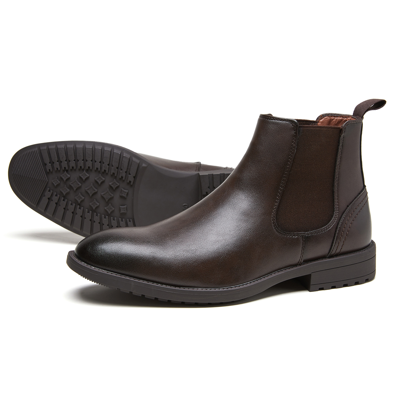 Men Leather Chelsea Boots Slip - Men'S Style Formal Wear 리뷰 및 가격