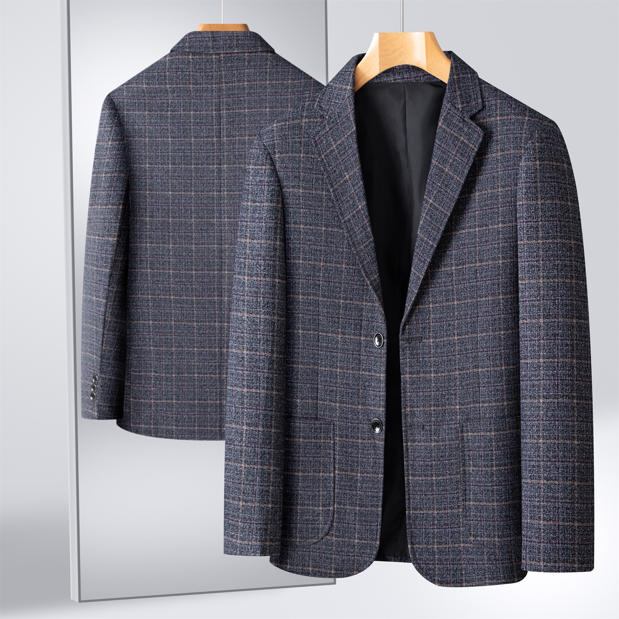 Striped Suit Men's Plaid Suit  - Men Formal Wear Shop 리뷰 및 가격
