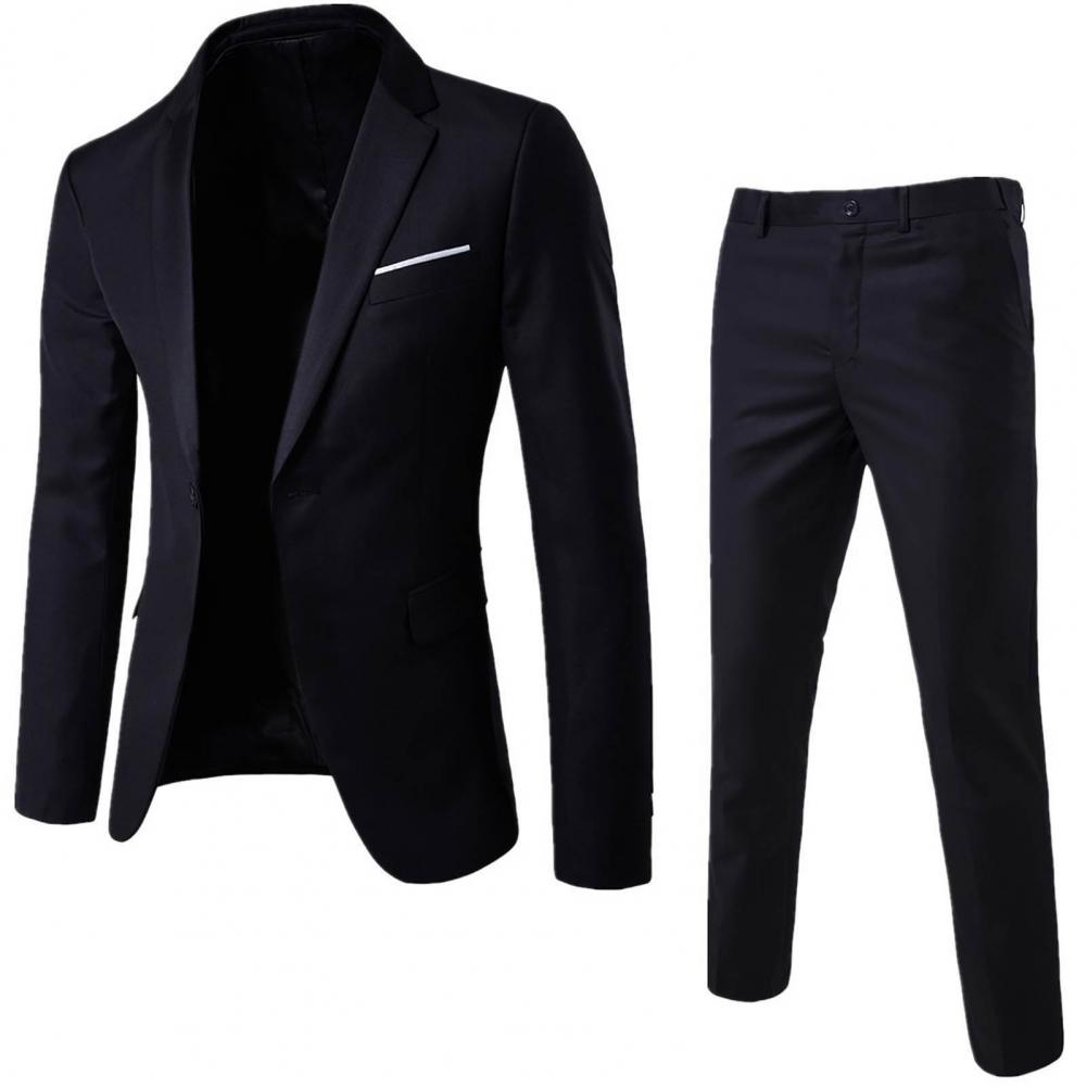 Men Pants Set Groom Wedding Bl - Men Formal Wear Wedding 리뷰 및 가격