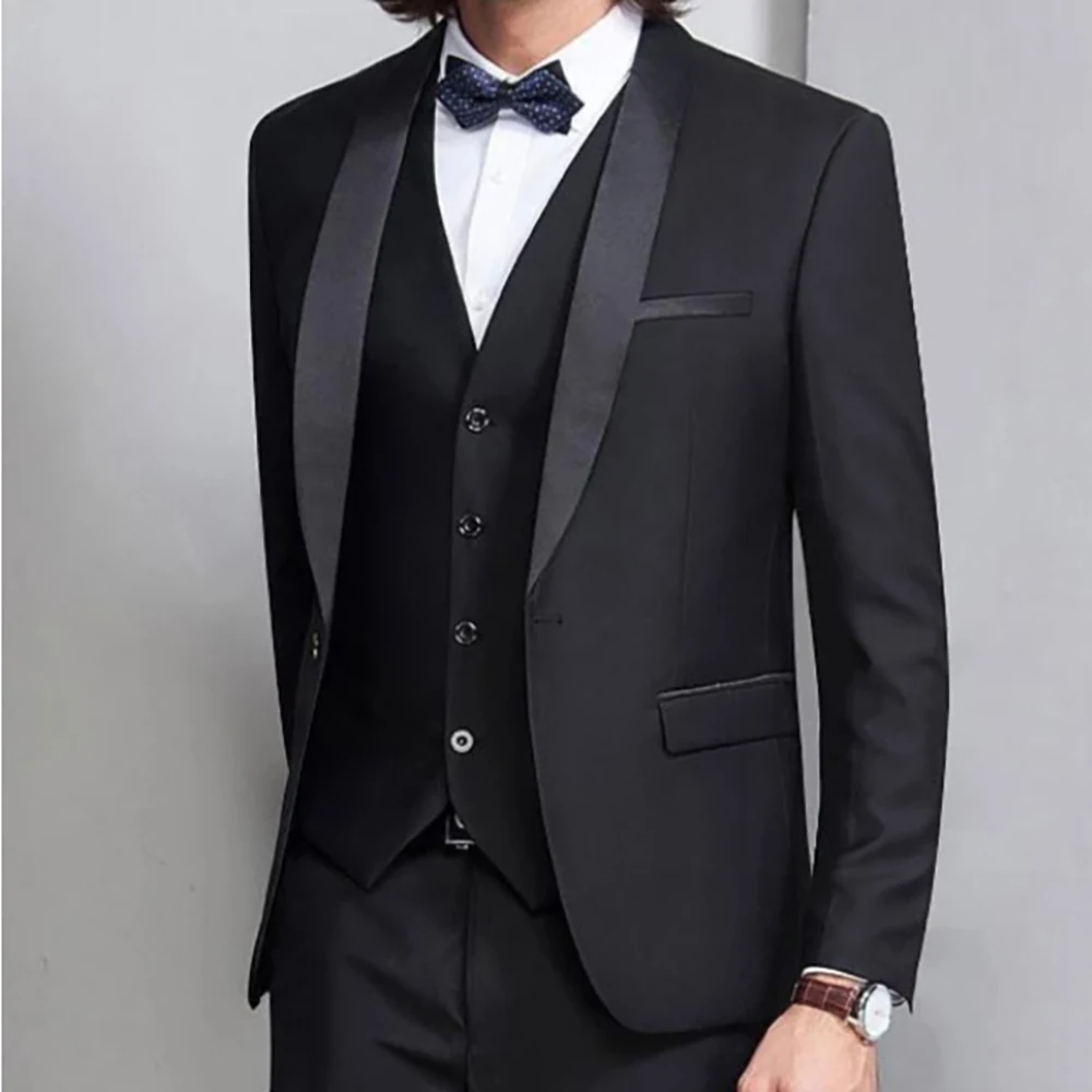 Black Fashion Peaked Collar Sh - Men Formal Wear For Dinner 리뷰 및 가격