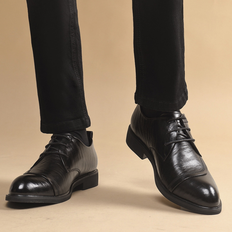 Leather Oxford Shoes With Meta - Men'S Formal Party Wear Shoes 리뷰 및 가격