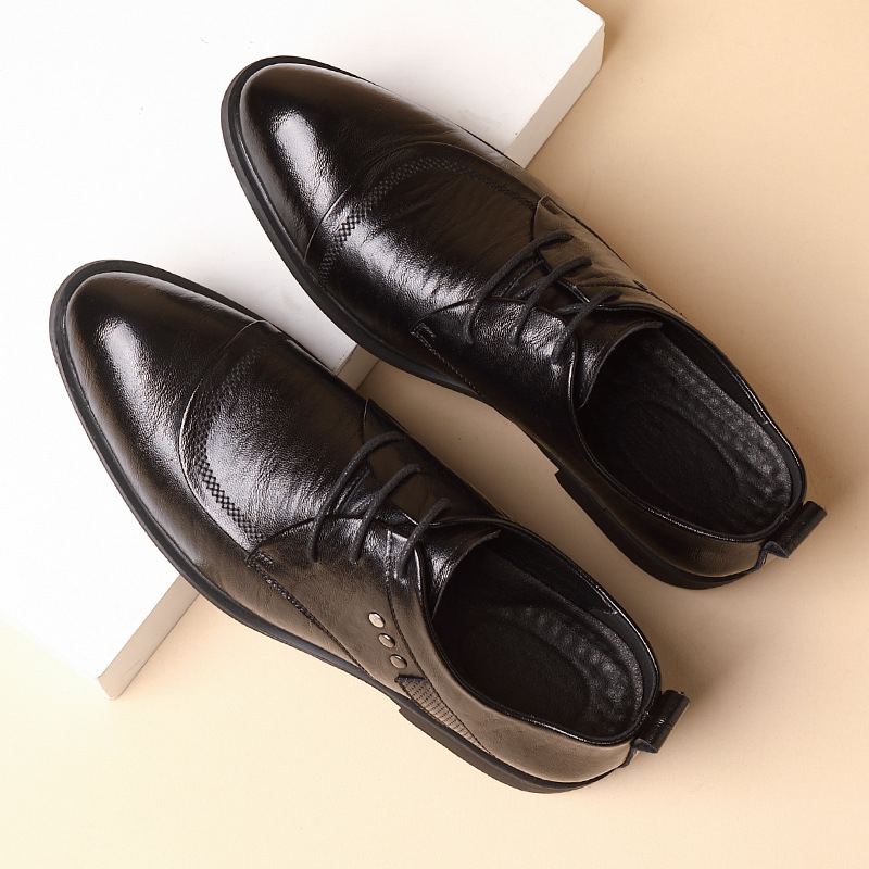 Leather Oxford Shoes With Meta - Men'S Formal Party Wear Shoes 리뷰 및 가격