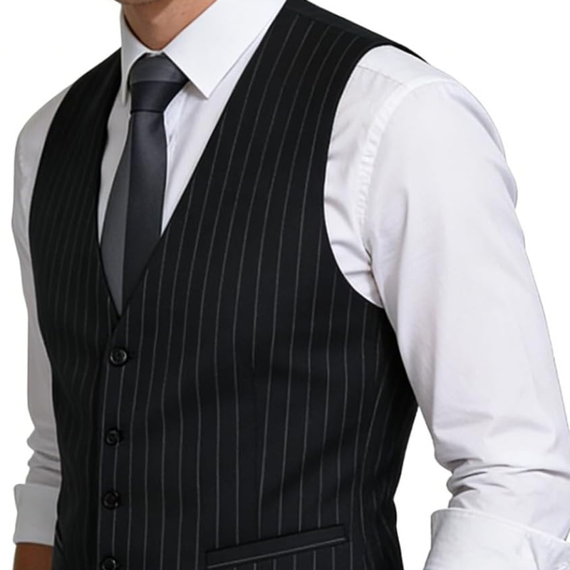 Mens Pinstripe Business Suit V - Men Formal Wear Wedding 리뷰 및 가격