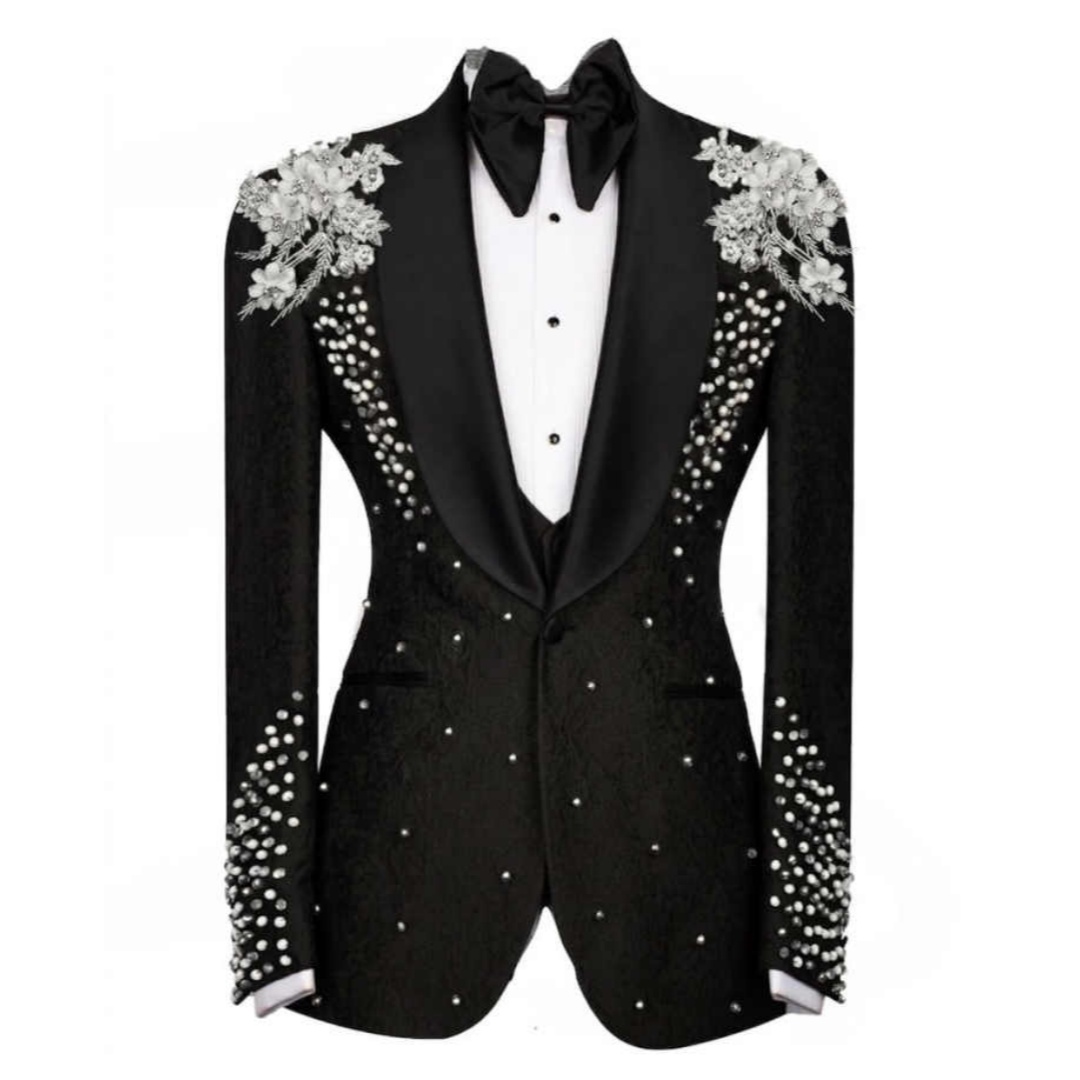 Sparkly Crystals Suit For Men  - Men Formal Wear For Dinner 리뷰 및 가격