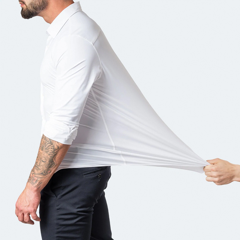 6XL Men's fashion long-sleeved - Men Formal Wear For Summer 리뷰 및 가격