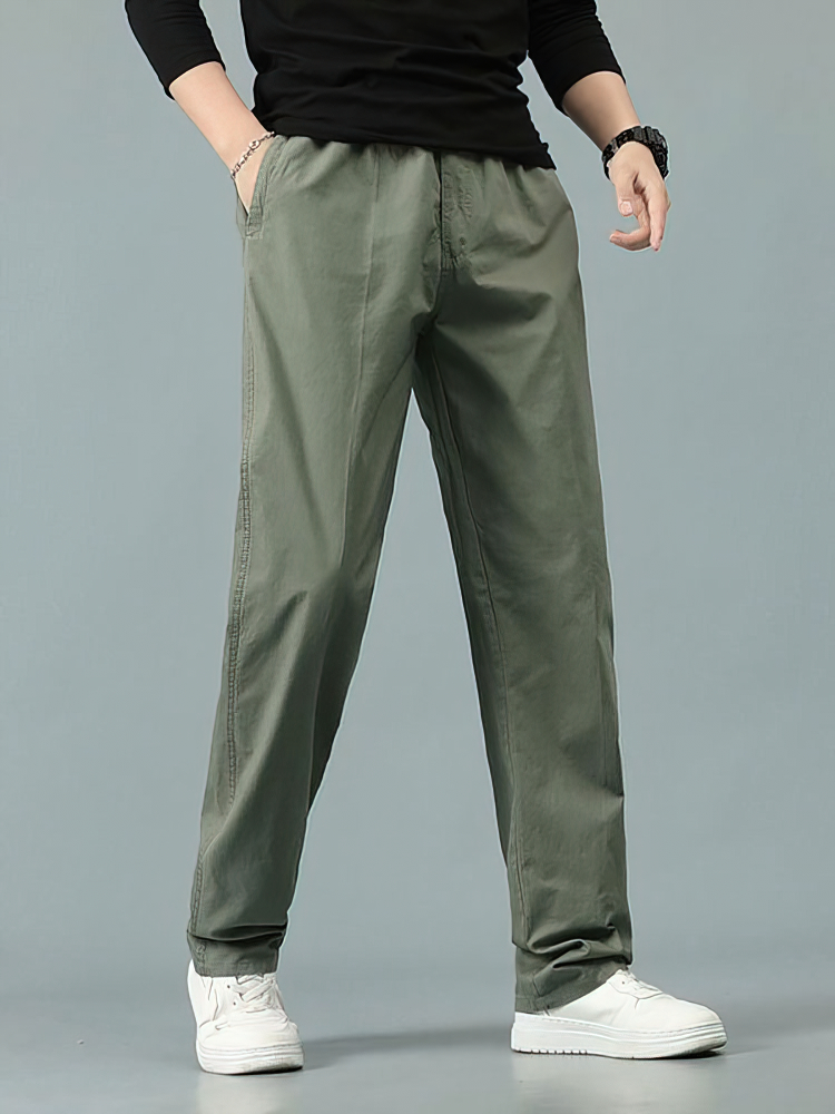 100% Cotton Straight Casual Pa - Men Formal Wear For Summer 리뷰 및 가격