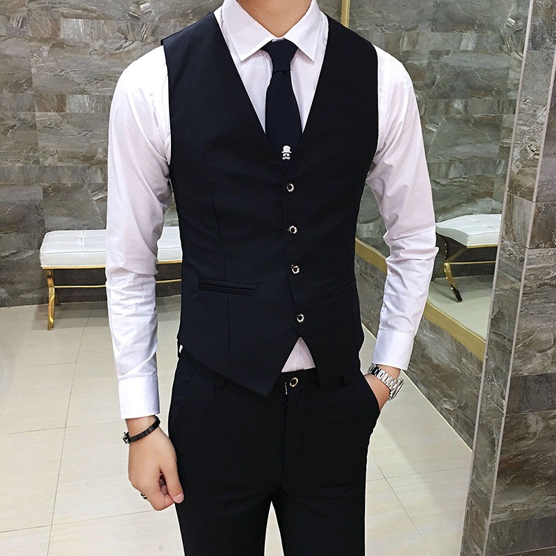 Men British Slim Fit Suit Vest - Men'S Formal Wear Waistcoat 리뷰 및 가격