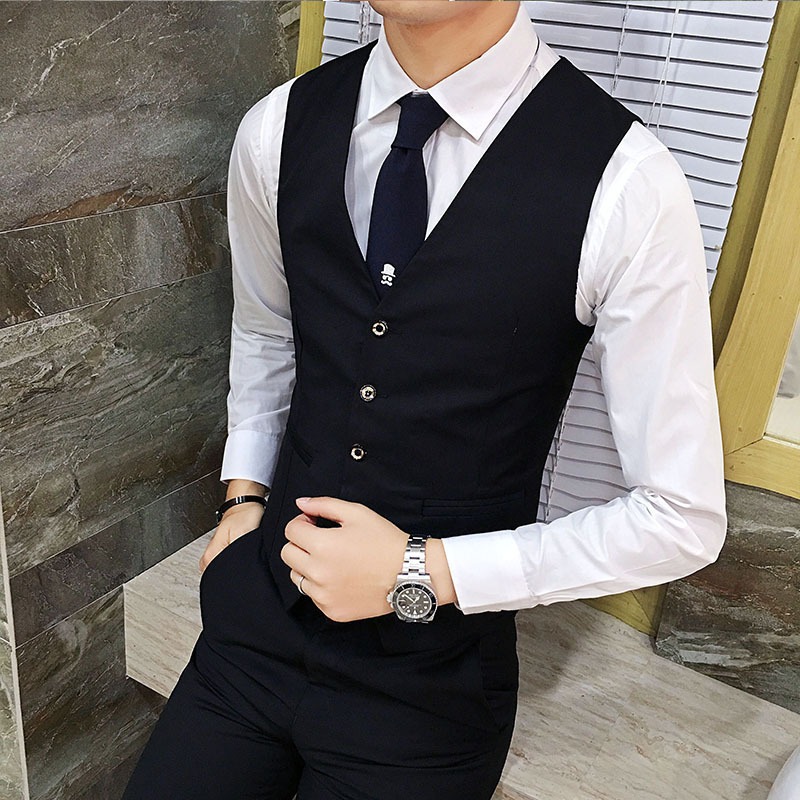 Men British Slim Fit Suit Vest - Men'S Formal Wear Waistcoat 리뷰 및 가격
