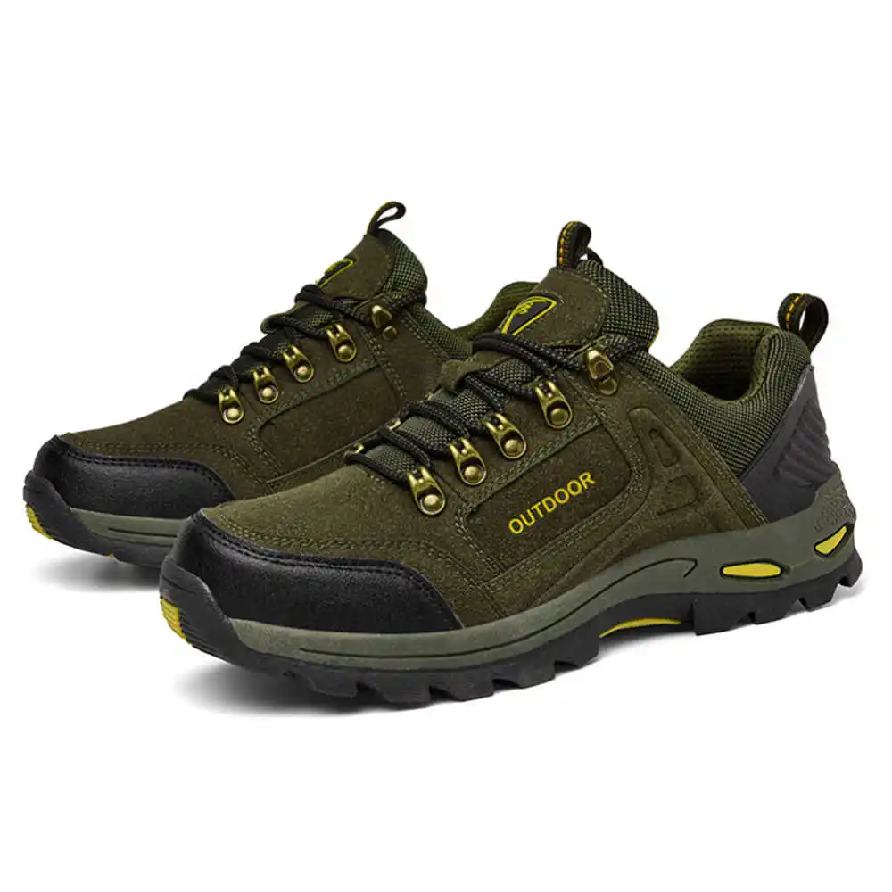 Non-slip Lace Up Hiking Tennis - Men Formal Wear All Black 리뷰 및 가격