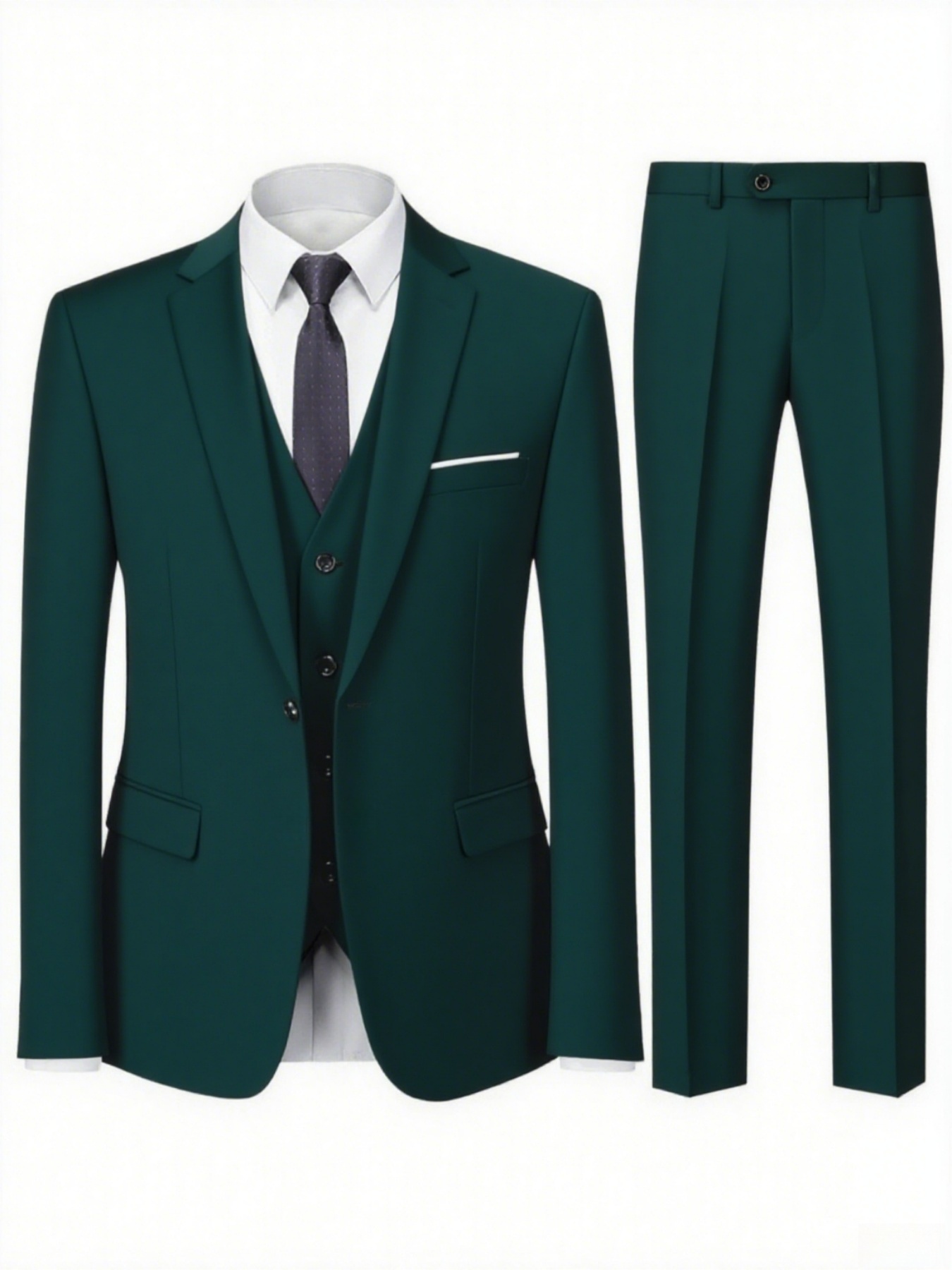 2pcs Men's All-Season Suit Set - Men Formal Wear For Dinner 리뷰 및 가격