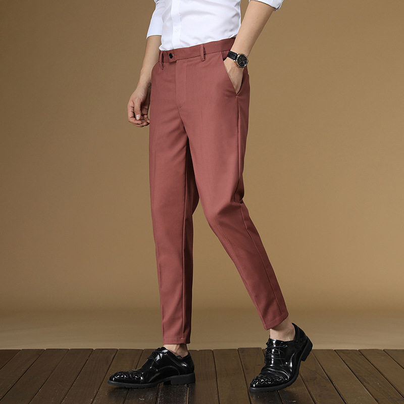Summer Suit Pants Men Red Blac - Men Formal Wear For Summer 리뷰 및 가격