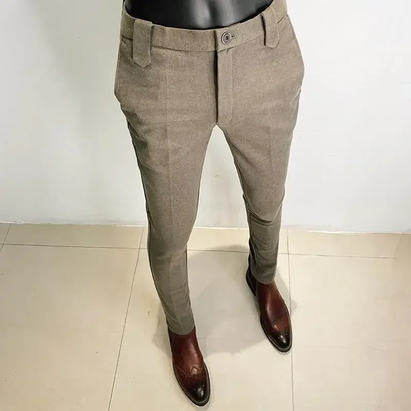 Autumn Winter Thickened Woolen - Men Formal Wear Shop 리뷰 및 가격