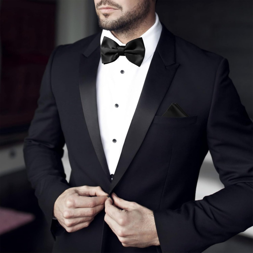 Men's Solid Pretied Bowties fo - Men'S Formal Wear Ties 리뷰 및 가격