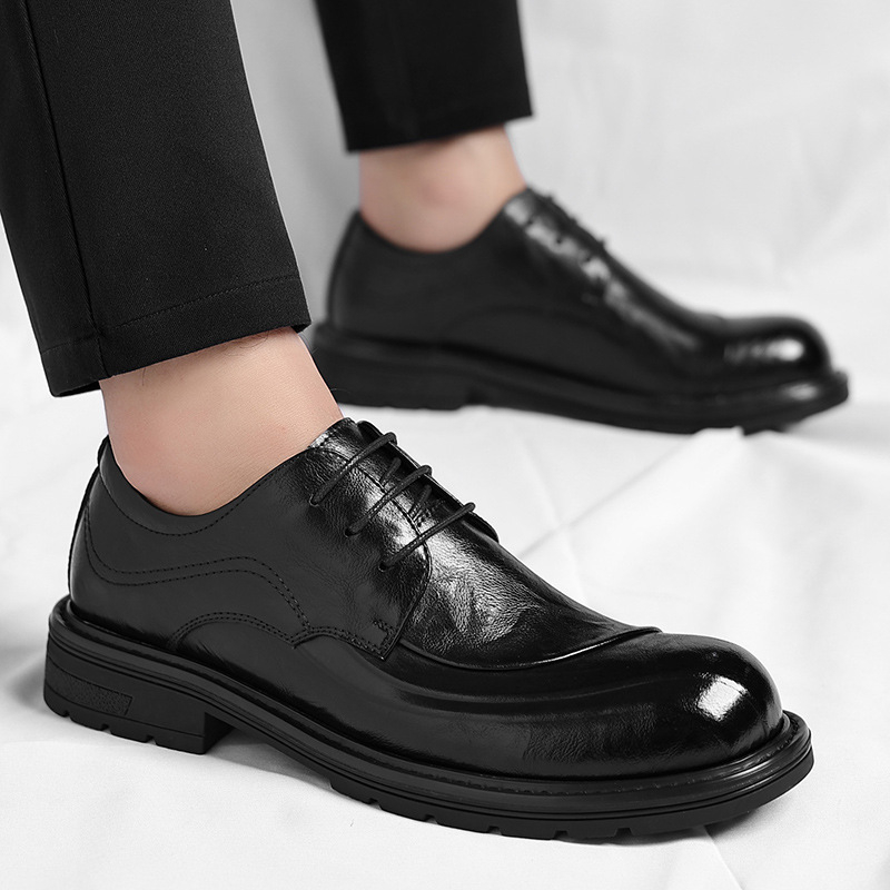 Brown Burnished Genuine Leathe - Men'S Formal Party Wear Shoes 리뷰 및 가격