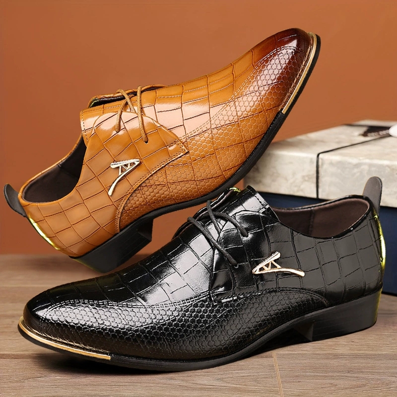 Fashion PU Leather Shoes Men B - Men'S Formal Wear Accessories 리뷰 및 가격