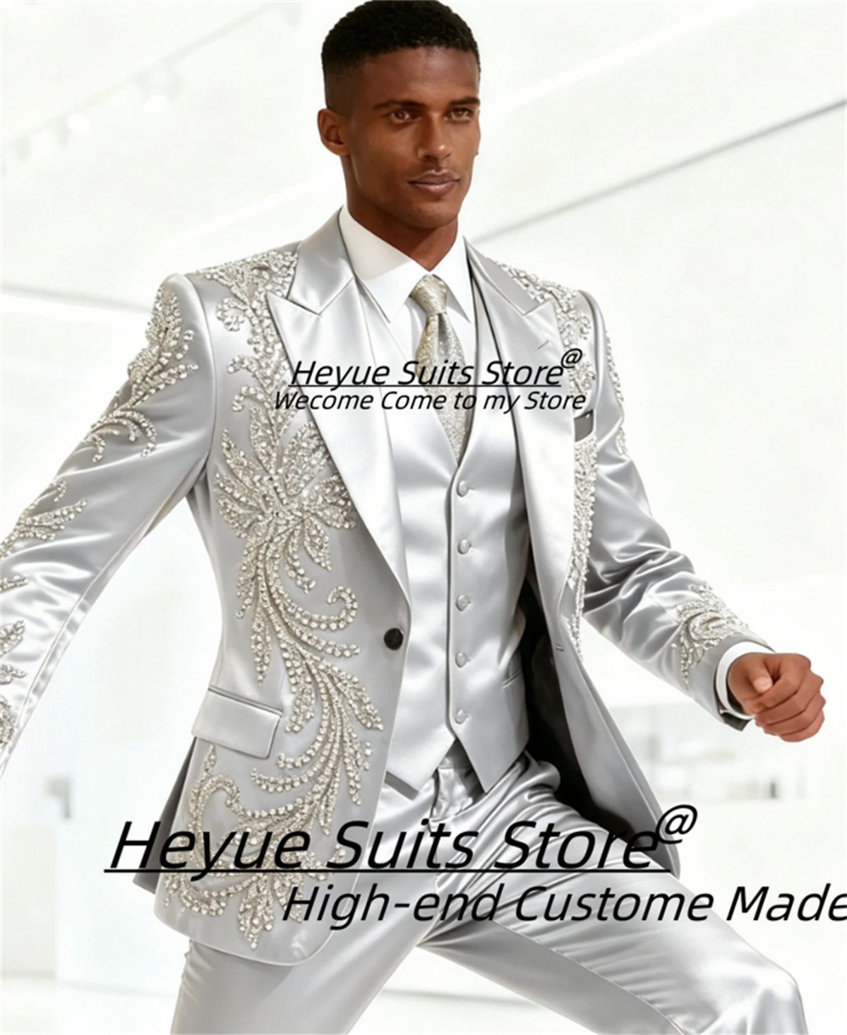High End Customized Men Suit L - Men Formal Wear Wedding 리뷰 및 가격