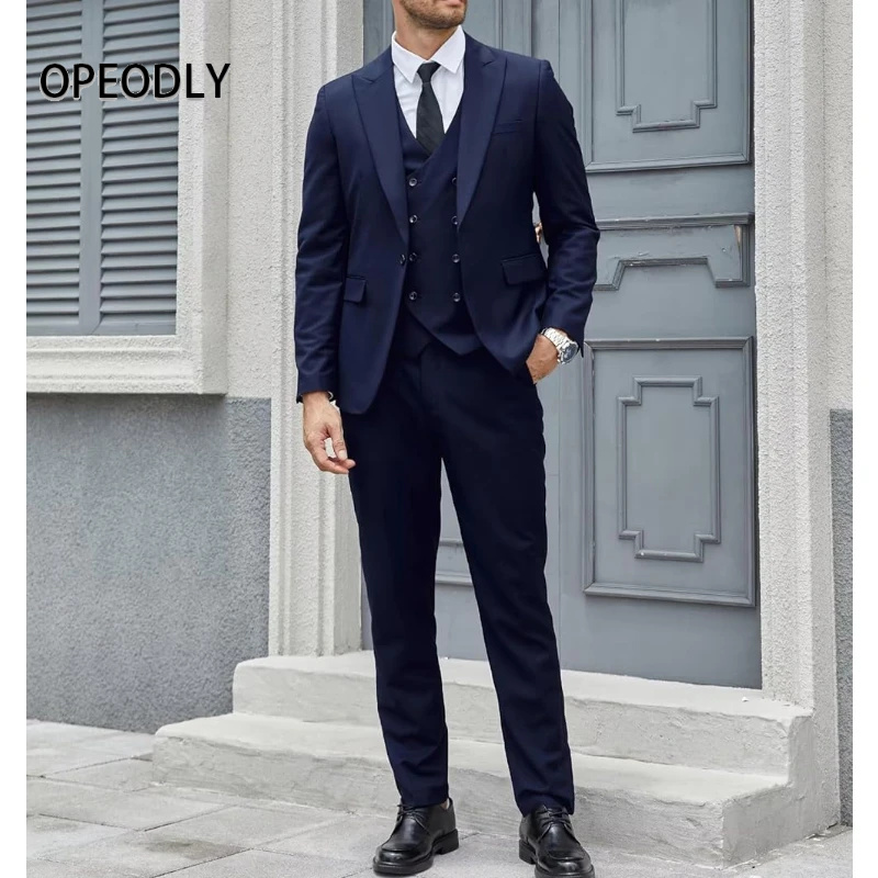 OPEODLY Men 3 Piece Suit Slim  - Men Formal Wear For Dinner 리뷰 및 가격