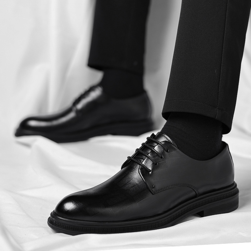 Mens Black Textured Leather Po - Men Formal Wear All Black 리뷰 및 가격