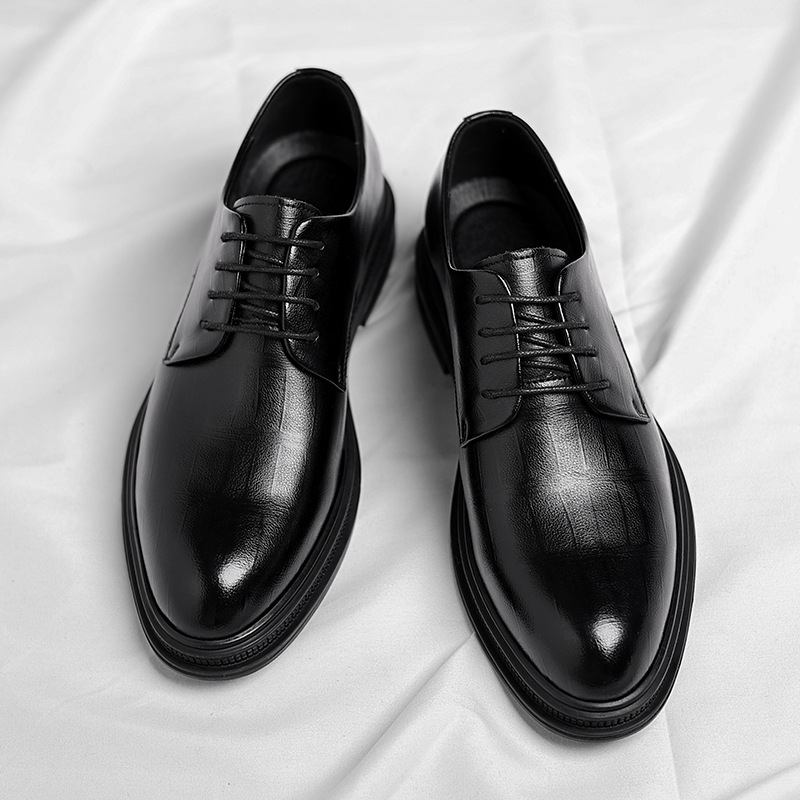 Mens Black Textured Leather Po - Men Formal Wear All Black 리뷰 및 가격
