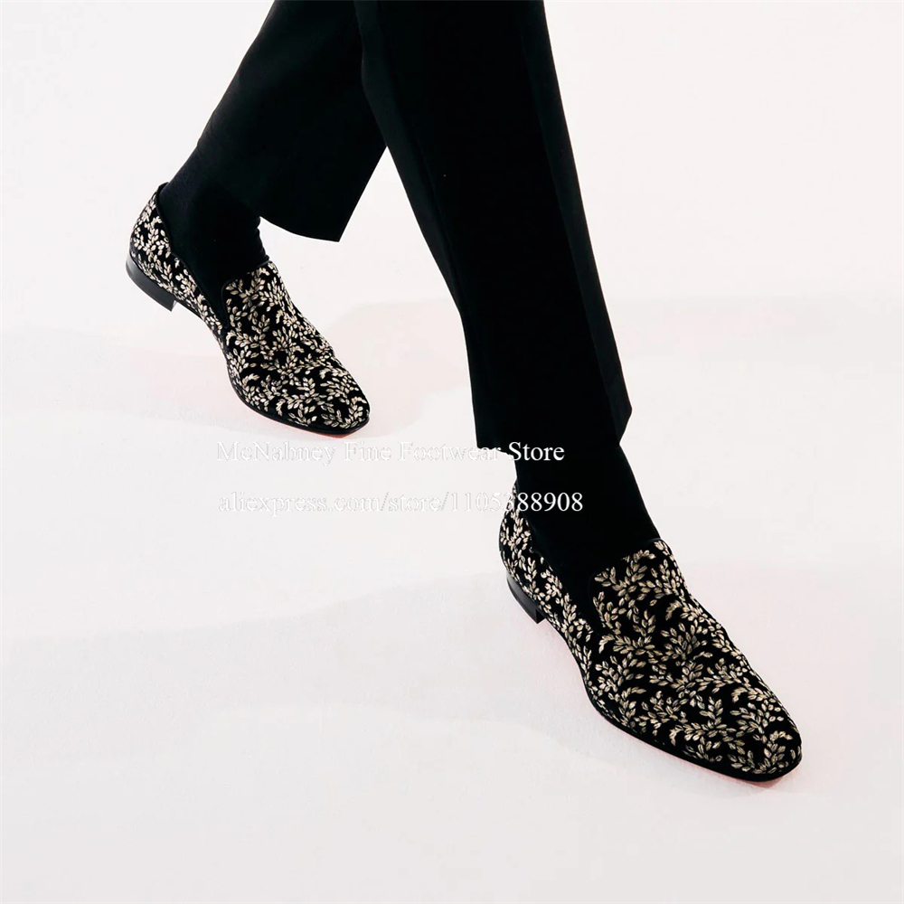 Black Silk Velvet Slip On Loaf - Men'S Formal Party Wear Shoes 리뷰 및 가격
