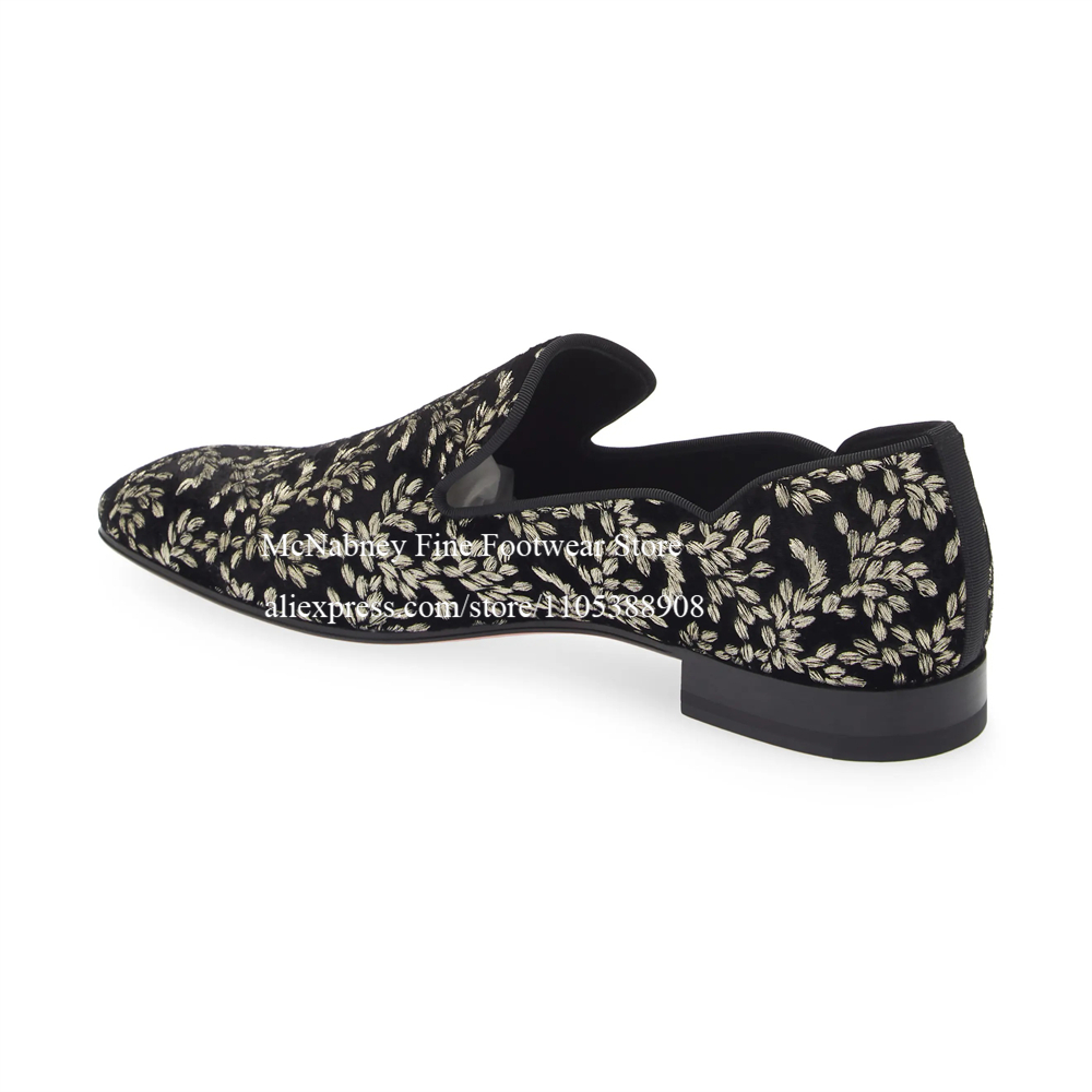 Black Silk Velvet Slip On Loaf - Men'S Formal Party Wear Shoes 리뷰 및 가격