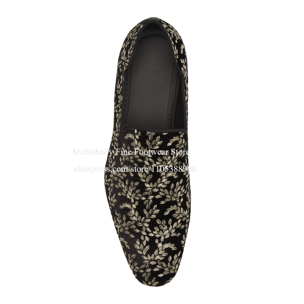 Black Silk Velvet Slip On Loaf - Men'S Formal Party Wear Shoes 리뷰 및 가격