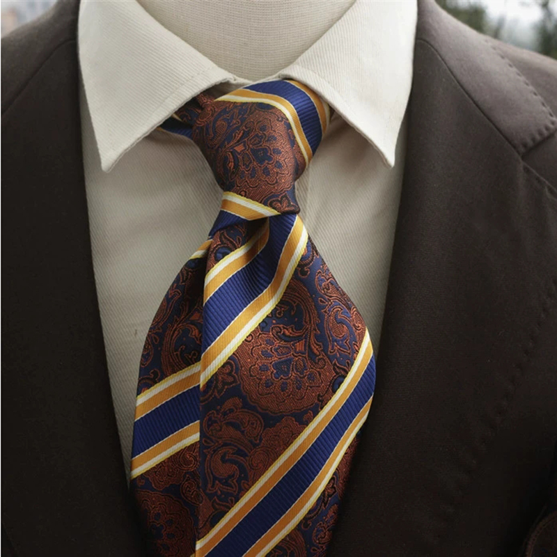 New Trendy Navy Brown Neckties - Men'S Formal Wear Ties 리뷰 및 가격