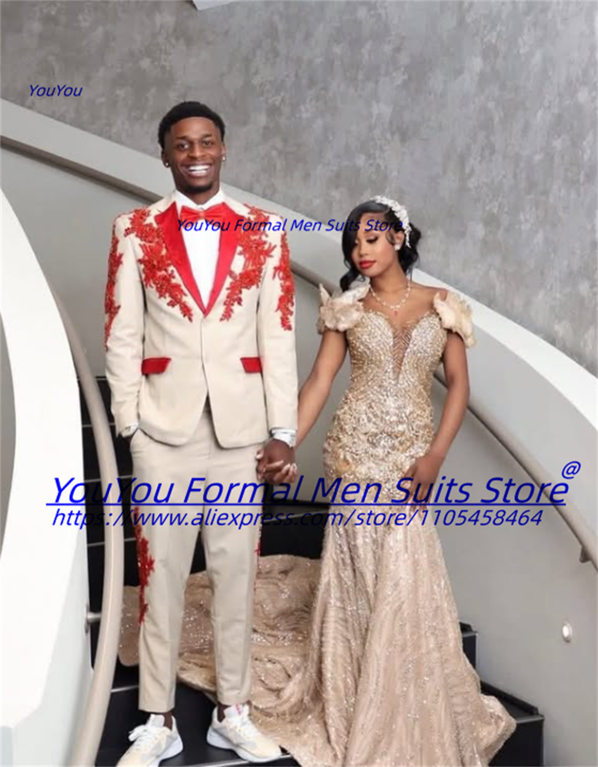 Luxurious Beige Groom Wedding  - Men Formal Wear Wedding 리뷰 및 가격