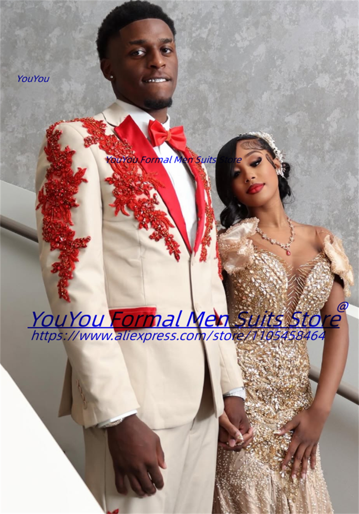 Luxurious Beige Groom Wedding  - Men Formal Wear Wedding 리뷰 및 가격