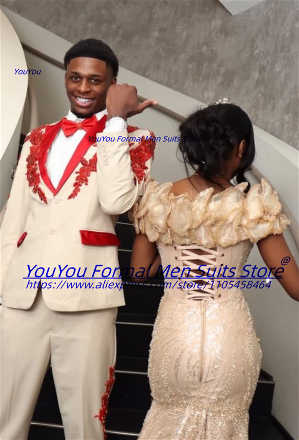 Luxurious Beige Groom Wedding  - Men Formal Wear Wedding 리뷰 및 가격
