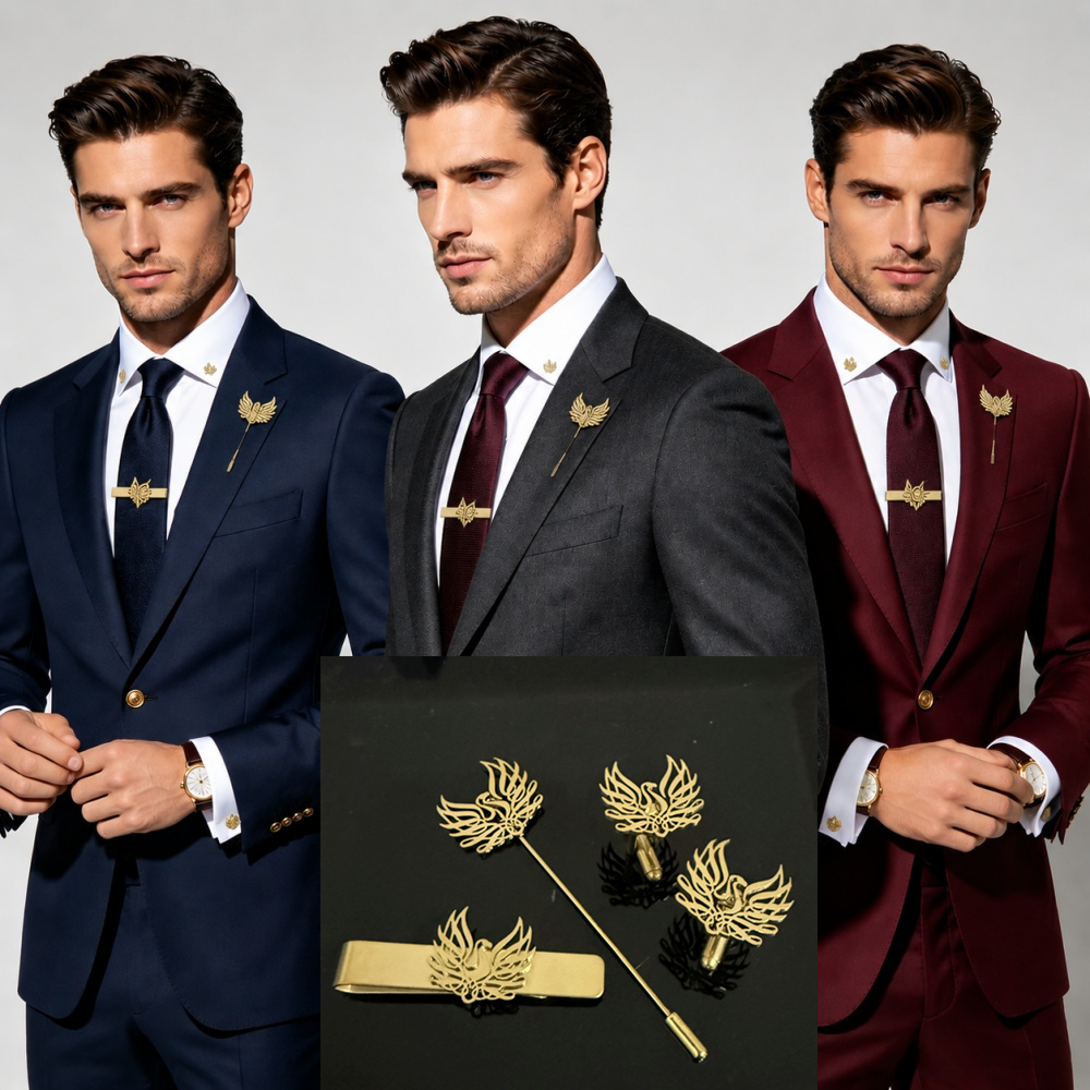 Custom Cufflink Tie Set Bar Pe - Men Formal Wear Wedding 리뷰 및 가격