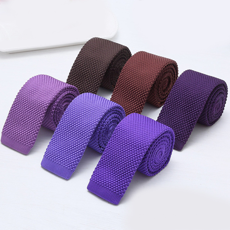 6cm Solid Black White Knitted  - Men'S Formal Wear Ties 리뷰 및 가격