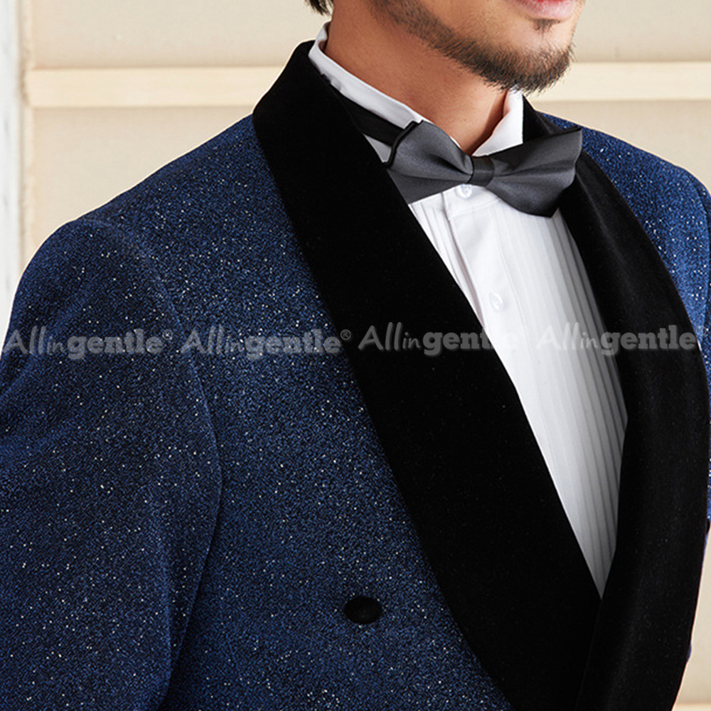 Elegant Sequin 2 Piece Suit Se - Men Formal Wear For Dinner 리뷰 및 가격
