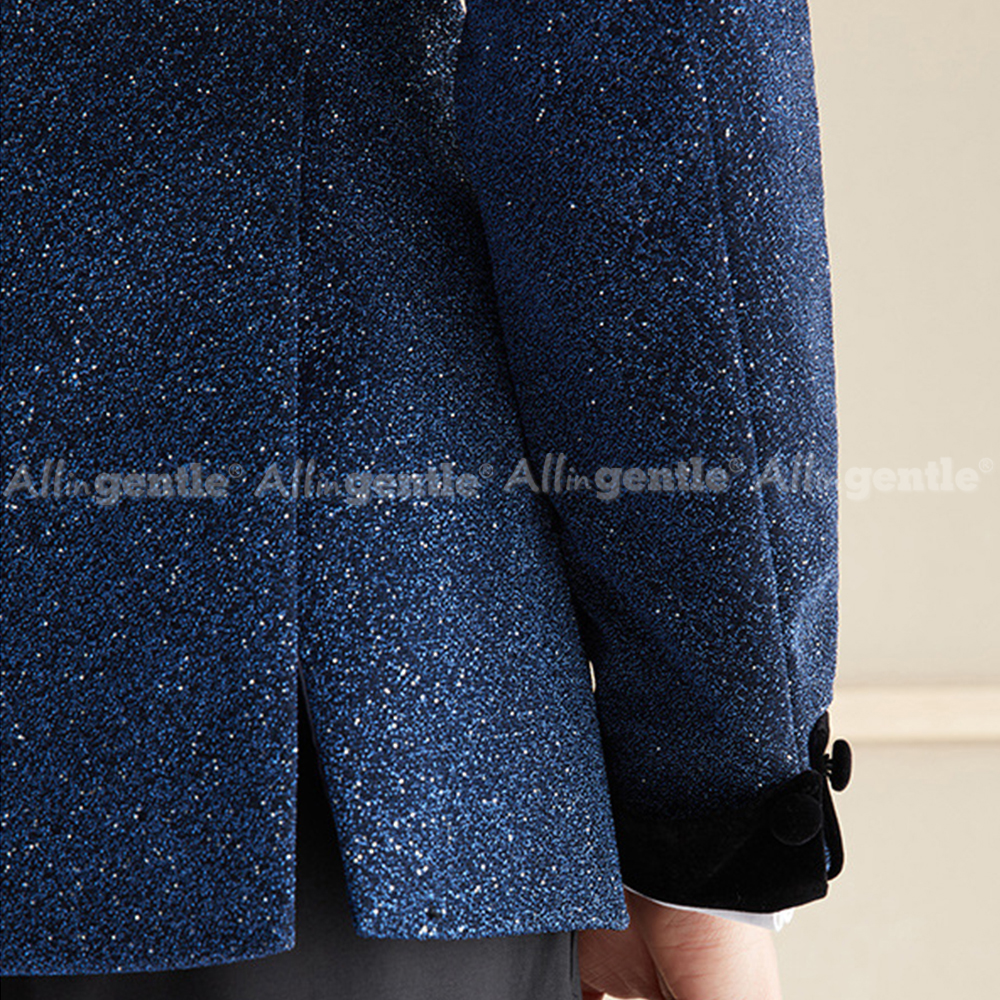 Elegant Sequin 2 Piece Suit Se - Men Formal Wear For Dinner 리뷰 및 가격