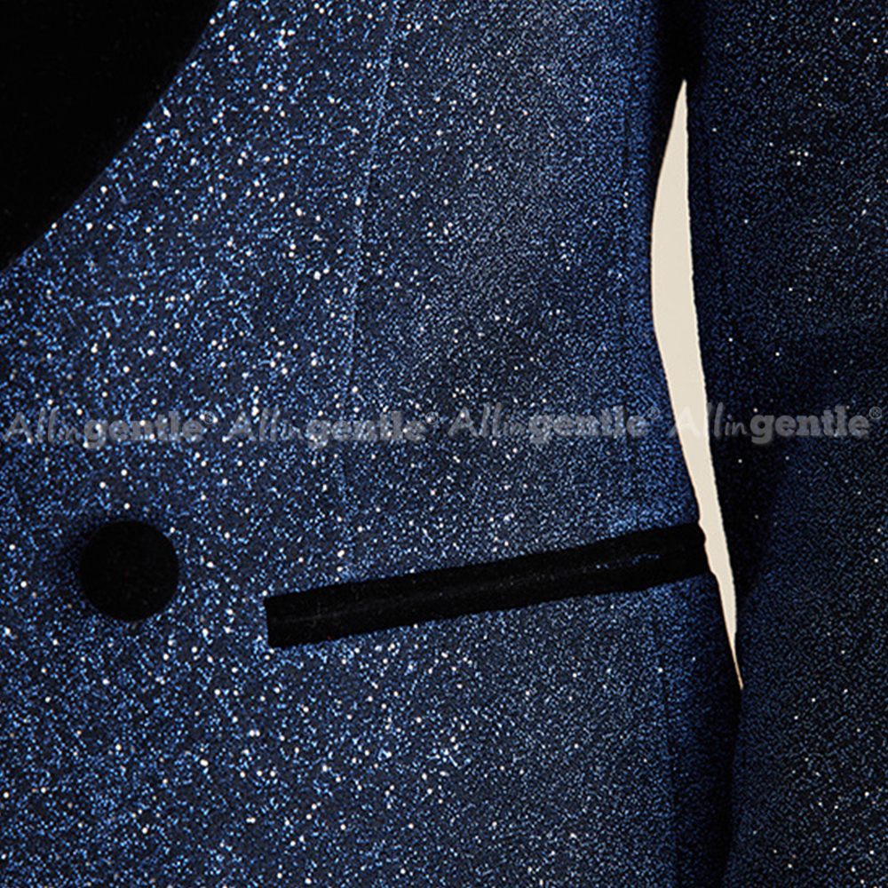 Elegant Sequin 2 Piece Suit Se - Men Formal Wear For Dinner 리뷰 및 가격