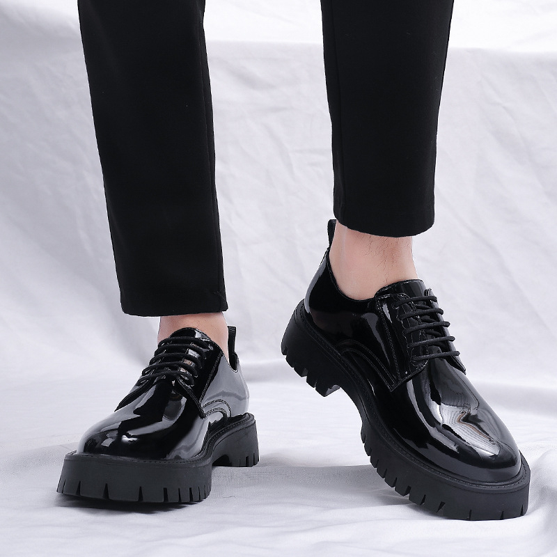 Mens Black Patent Leather Lace - Men Formal Wear All Black 리뷰 및 가격