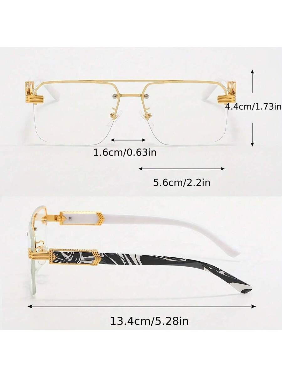 Mens Half-Frame Eyewear With T - Men'S Formal Wear Accessories 리뷰 및 가격