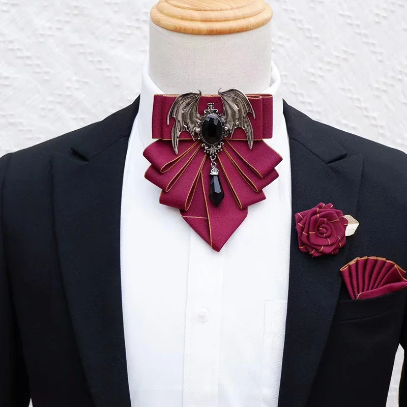 Men's Bow Tie Brooch Set Briti - Men'S Formal Wear Ties 리뷰 및 가격