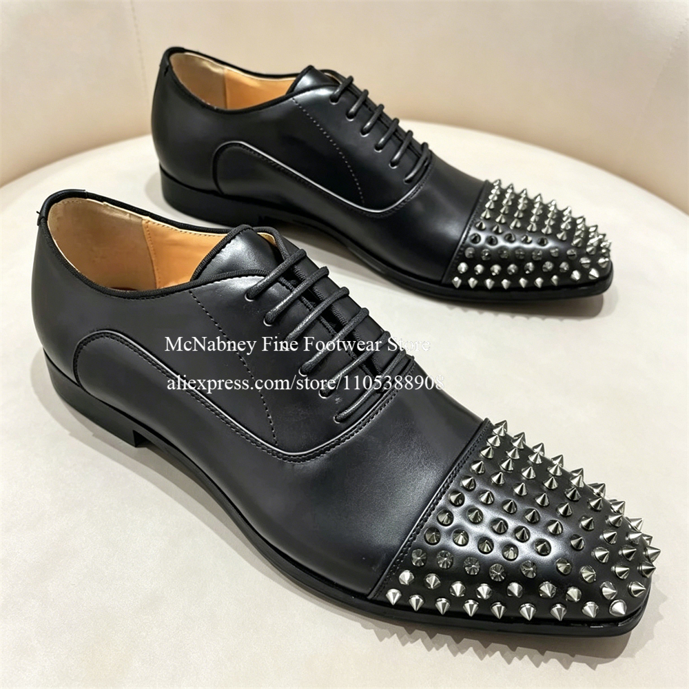 Spike Studs Leather Dress Shoe - Men'S Style Formal Wear 리뷰 및 가격