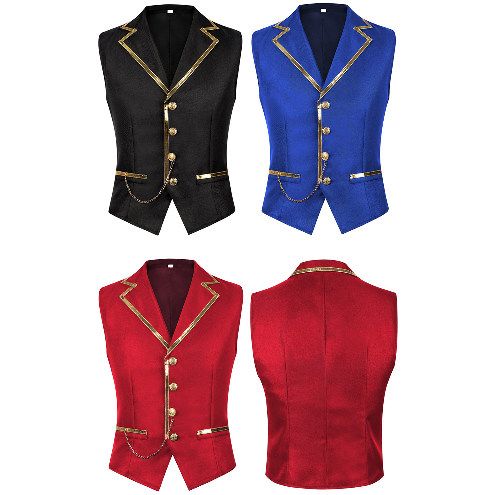 Mens Halloween Steampunk Waist - Men'S Formal Wear Waistcoat 리뷰 및 가격