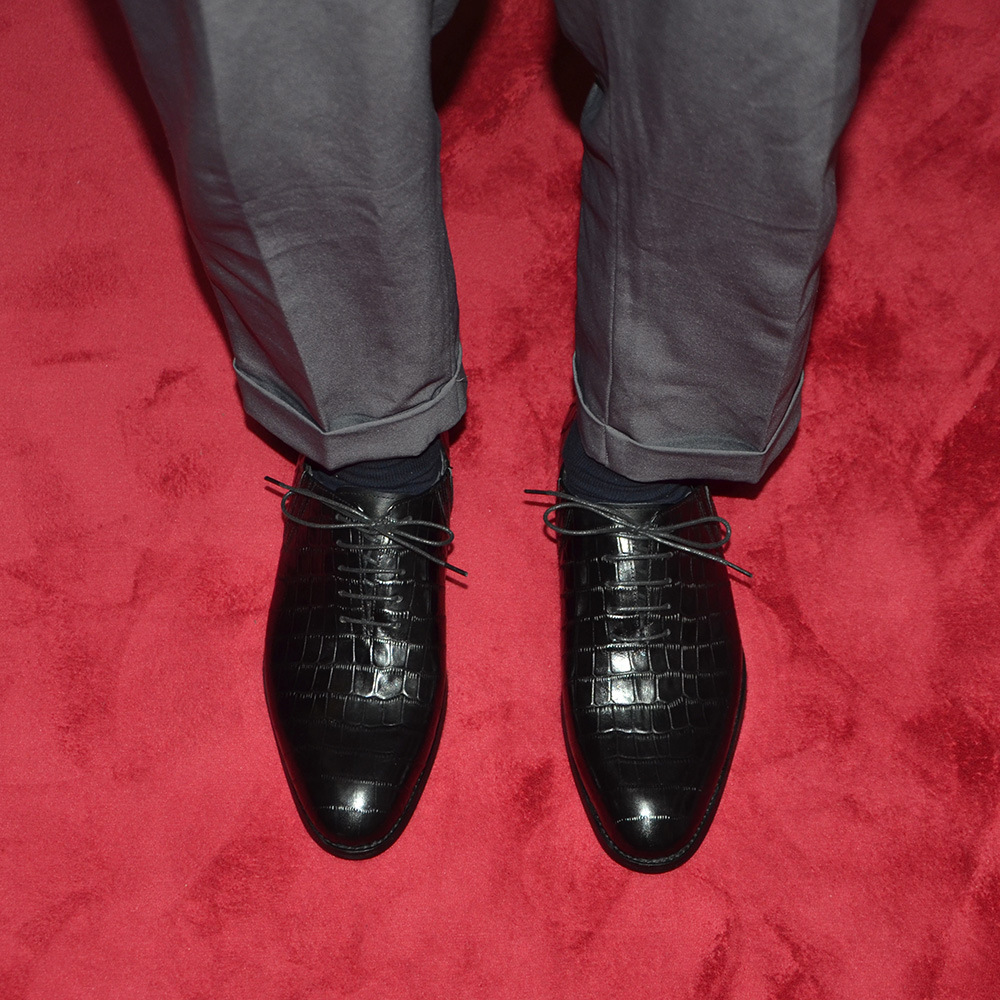 Men's Black Crocodile Pattern  - Men'S Formal Party Wear Shoes 리뷰 및 가격