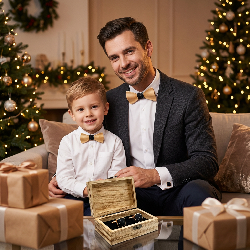 Wooden Bowtie Kit Father and k - Formal Wear For Men Kids 리뷰 및 가격