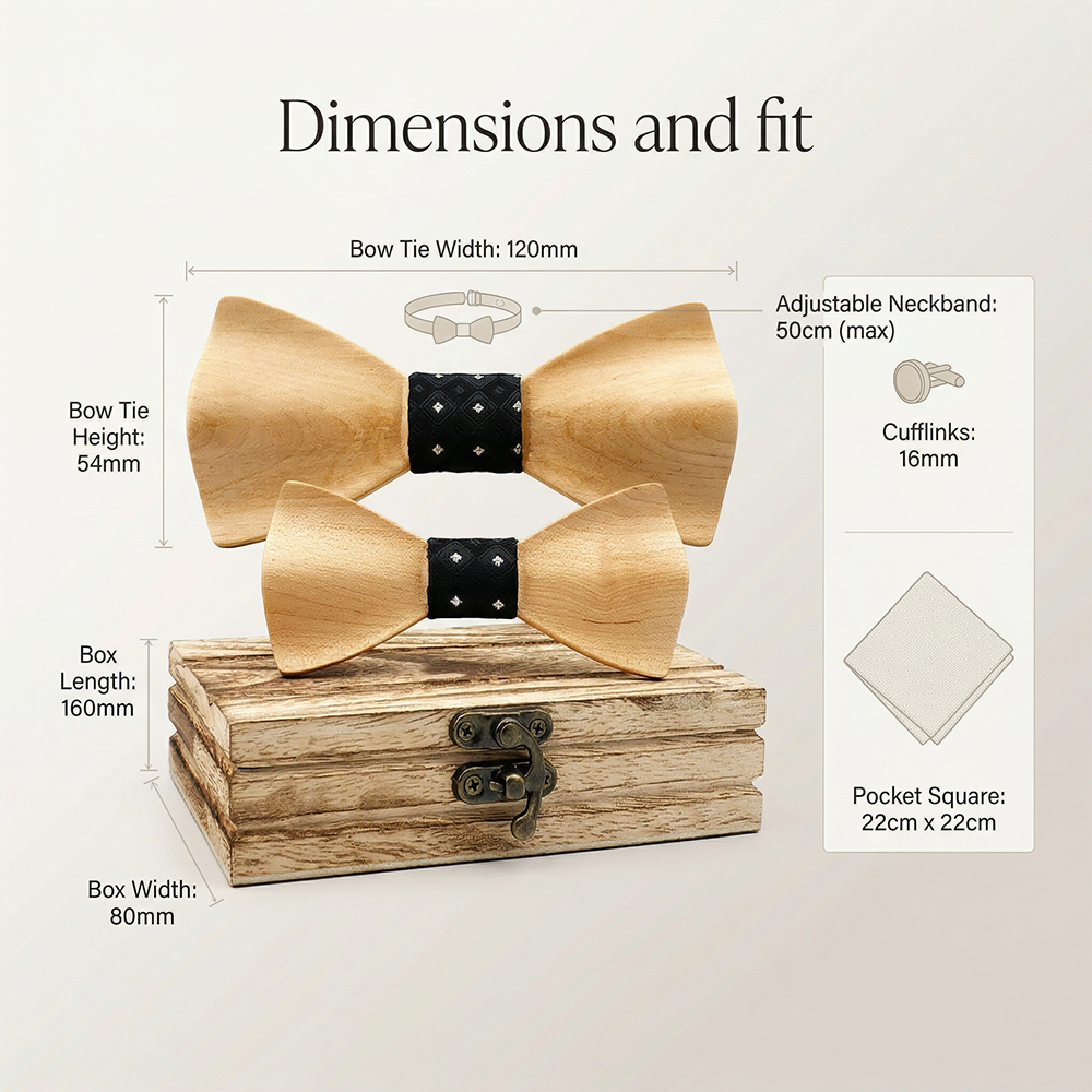Wooden Bowtie Kit Father and k - Formal Wear For Men Kids 리뷰 및 가격