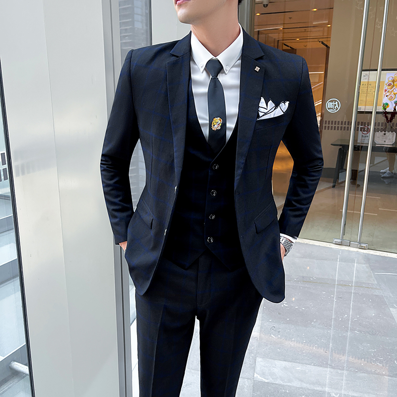 Men's 3-Piece Suit Set Stylish - Men'S Formal Wear Waistcoat 리뷰 및 가격