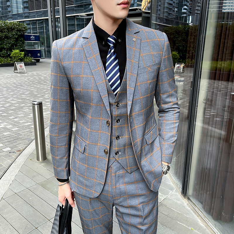 Men's 3-Piece Suit Set Stylish - Men'S Formal Wear Waistcoat 리뷰 및 가격